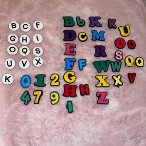 LETTER AND NUMBER CROC CHARMS